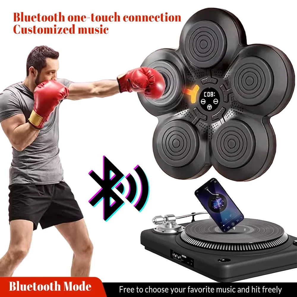 Smart Music Boxing Machine - Wall Mounted Bluetooth Trainer