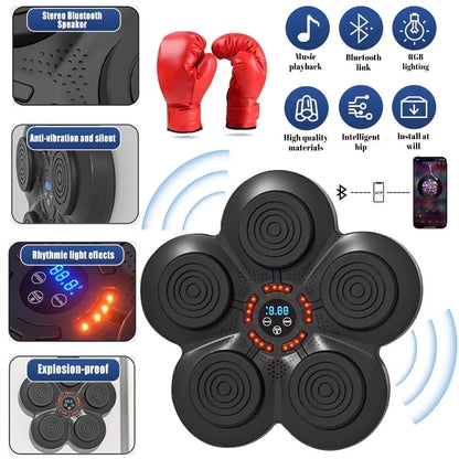 Smart Music Boxing Machine - Wall Mounted Bluetooth Trainer