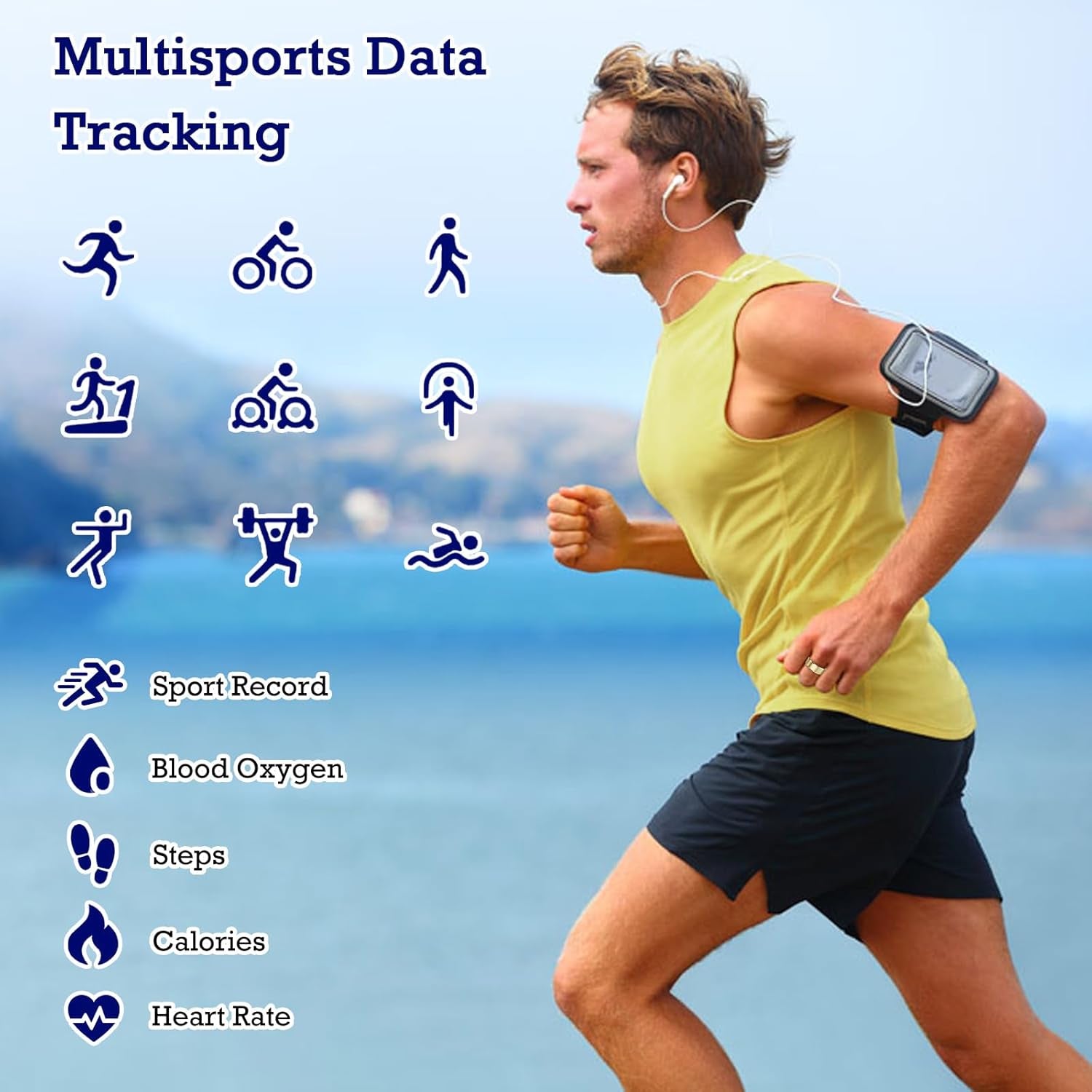 Smart Ring Health Tracker, Sleep Tracker Ring with Heart Rate, Waterproof Fitness Ring for Activity Monitoring/Steps/Distance/Calories,Air Gestures,Up to 7 - Day Battery,For Ios Android (Light Gold,12) - Core line athletics